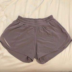 Purple hotty hot shorts! 🤍 4” size 2.5! No flaws!